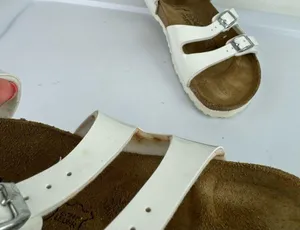 Birkenstock Birki’s Florida White Birko-Flor Strappy Sandals Sz 7 thumbnail 13