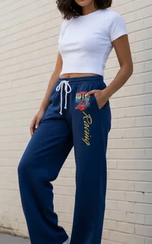 Disney Navy Graphic Joggers for Women thumbnail 1