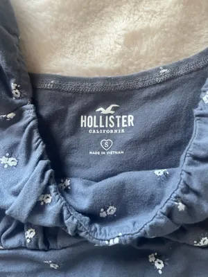Hollister Ruffled Top Blue thumbnail 2