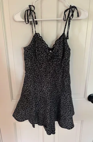 Princess Polly Romper Black and White thumbnail 2