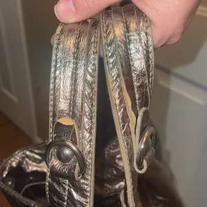Metallic gold Nine West Women's Handbag y2k purse tote 2000s thumbnail 7