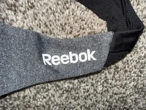 Reebok Racerback Athletic Tank Top Women's Size XS Heather Gray Black thumbnail 4