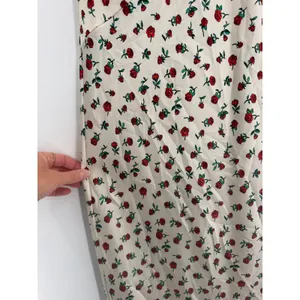 A New Day Midi Slip Dress Women L Cream Red Rose Floral Coquette Romantic thumbnail 12