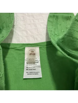PQ Swim Everly Green Romper Mini Dress Sz XS / S Women’s Viscose thumbnail 8