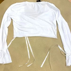 dELiA*s by Dolls Kill Pretty Fly Wrap Front Crop Top thumbnail 2