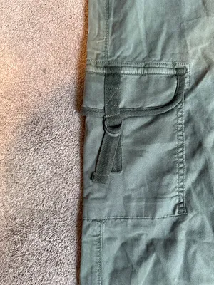 American Eagle Olive Green Super High Rise Baggy Wide Leg Pants‎ Size 6 thumbnail 5