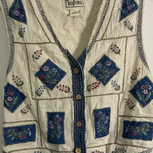 Vintage Tantrums Vest Blue Size L thumbnail 3