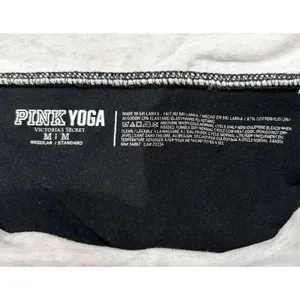 Y2k‎ Victorias Secret Pink Gold MCBling Spellout Foldover Flare Yoga Pants 2000s thumbnail 8