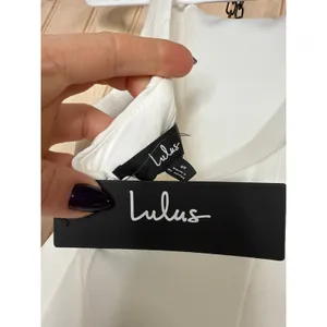 NWT Lulus Superb Aura White Ruffled Drop Waist Mini Dress Cocktail Party Size S thumbnail 8