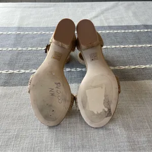 Jeffrey Campbell Rowboat Block Heel Sandals Tan Size 7 thumbnail 7