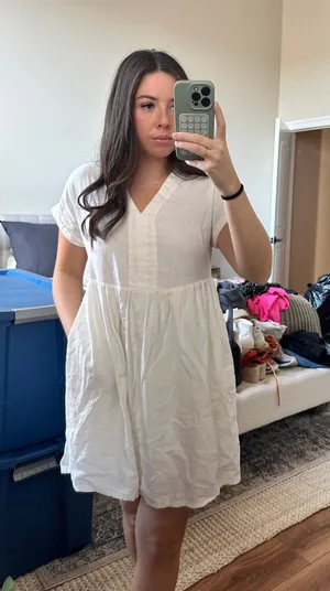 White Mini Dress Universal Thread thumbnail 1