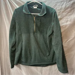 Avalanche green, 1/4 Zip Pullover Jacket, womens, large. thumbnail 1