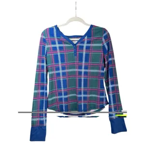 Sonoma Goods Pajama Set XXL Top Pants Green Plaid Thermal Check 2-pc Women's thumbnail 2