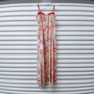 Band Of The Free Sundress Women Large Pink Floral Boho Cottage European Summer thumbnail 3