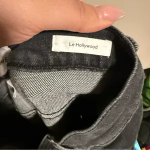 Frame smoke Black Le Hollywood high rise Jeans straight leg- Size 24 thumbnail 8