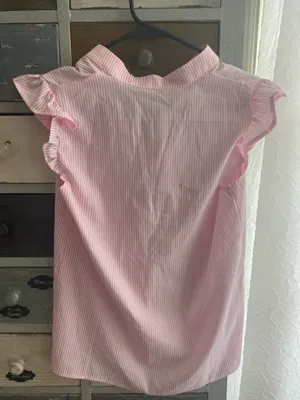 Pink striped SHEIN blouse  thumbnail 4