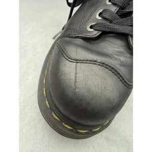 Dr. Martens Black Leather Platform Oxfords Chunky Lug Sole Lace Up Shoes Grunge thumbnail 7