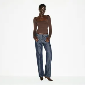 Skims Smooth Layers Square Neck Top in Espresso thumbnail 2