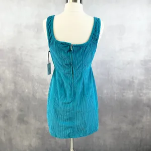 Japna Womens Corduroy Mini Dress Medium Pinafore Y2K‎ Cottage Indie Preppy Twee thumbnail 4
