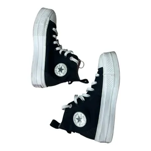 Converse CTAS Lift Hi Size 5 Women Black Pixel Purple Shoes High Platform thumbnail 7