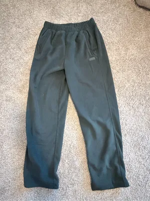 Skims fleece lounge straight leg pants sold out color size small relaxed fit NWT thumbnail 10