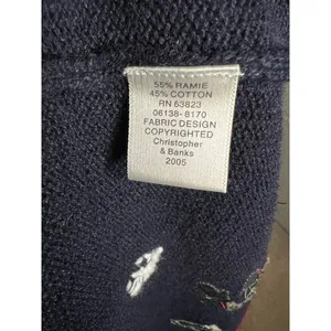 Christopher & Banks Christmas winter sweater vest snowflake mitten hat scarf thumbnail 8