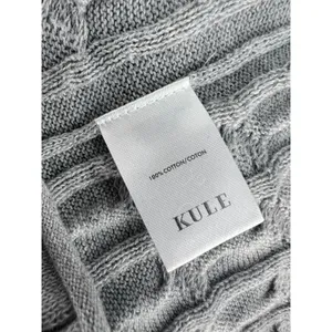 KULE The Mirabelle Mock Neck Cable Knit Cotton Sweater‎ Size Medium thumbnail 10