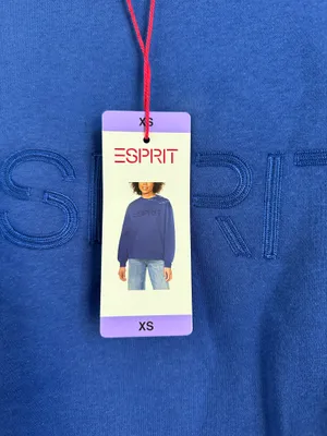 Esprit oversized Blue Sweatshirt New With Tags size XS thumbnail 4