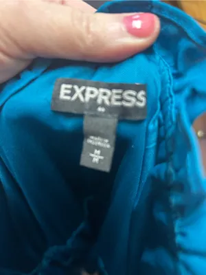 Express Teal Dress thumbnail 2