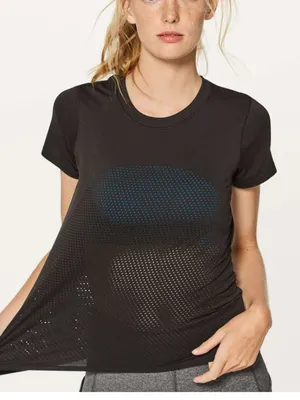 Lululemon Breeze By Short Sleeve black‎ large thumbnail 1