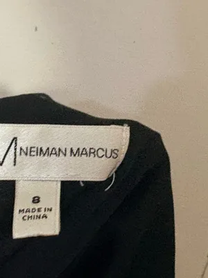 Neiman Marcus Floral Chiffon Pleated Bell Sleeve Shift Dress Size 8 thumbnail 9