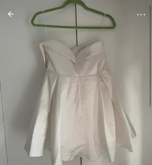Meshki bridal satin mini dress thumbnail 2