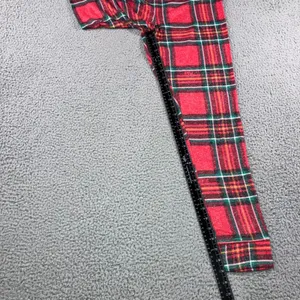 PINK Victoria's‎ Secret Plaid Pajama Set Women Large Top and Pants Christmas thumbnail 12