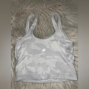 Lululemon Align Tank Top Size 0 White Camo – Flaw (Blue Stain) thumbnail 5