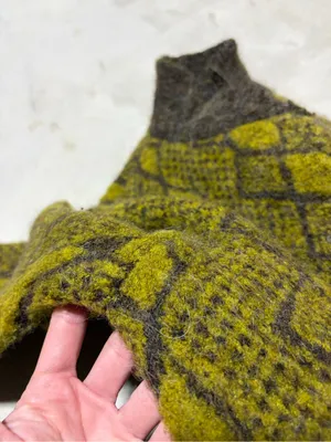 Free people Green and Brown wool alpaca Cardigan medium thumbnail 10