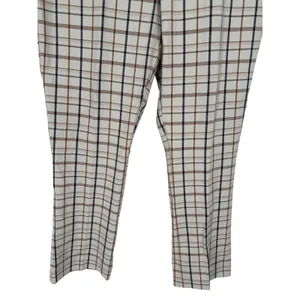 NWT Anthropologie Essential Collection Plaid Trouser Pants Ivory Check Size‎ 16T thumbnail 10
