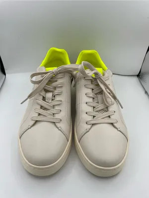 Coach lowline low top leather women’s sneakers G5040 light beige/neon green thumbnail 3
