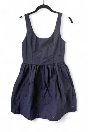 Abercrombie Navy Eyelet Dress thumbnail 1