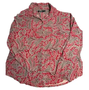 Lauren Ralph Lauren Paisley Red unisex pajama XL thumbnail 1