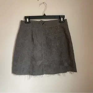 Altard State Gray Corduroy Mini Skirt A-Line‎ Academia size Large thumbnail 2