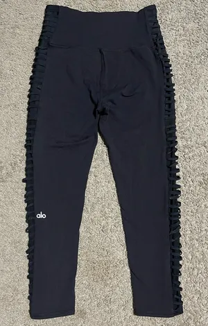 Alo Yoga Women's High Waist Prism Mesh leggings In Black , Size XS thumbnail 1