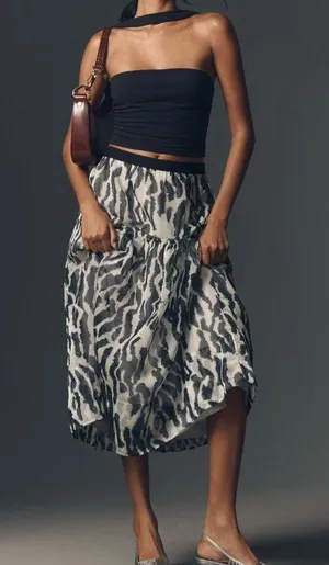 Anthropologie Maeve Full Midi Puffy Skirt, Size XL thumbnail 1
