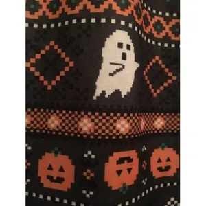 No Boundaries Halloween Womens Juniors Pumpkin Ankle Leggings Size Medium thumbnail 4
