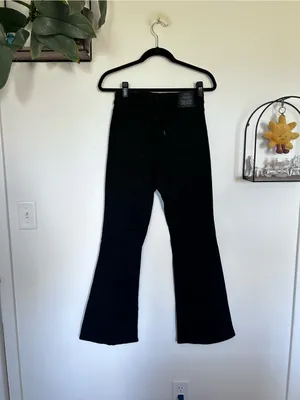 Levi’s 726 Black Flare Denim Jeans thumbnail 2