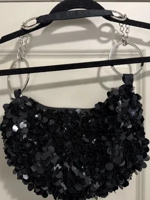 Black Sequin Handbag thumbnail 2