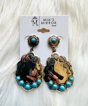 Mia’s Mirror Earrings Silver thumbnail 1