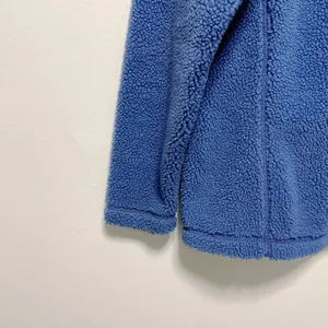 Lands' End Blue Teddy Half Zip Pullover Jacket thumbnail 2
