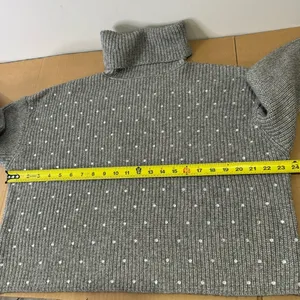 NWT Steve Madden Rhinestoned Astro Sweater Oversized Turtle Neck‎ Knit Sweater thumbnail 11