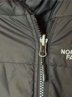 The North Face Mossbud Swirl Reversible Black Hooded Quilted Parka thumbnail 5