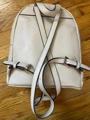 Michael Kors Light Pink Pebbled Leather Backpack with Gold Logo thumbnail 10